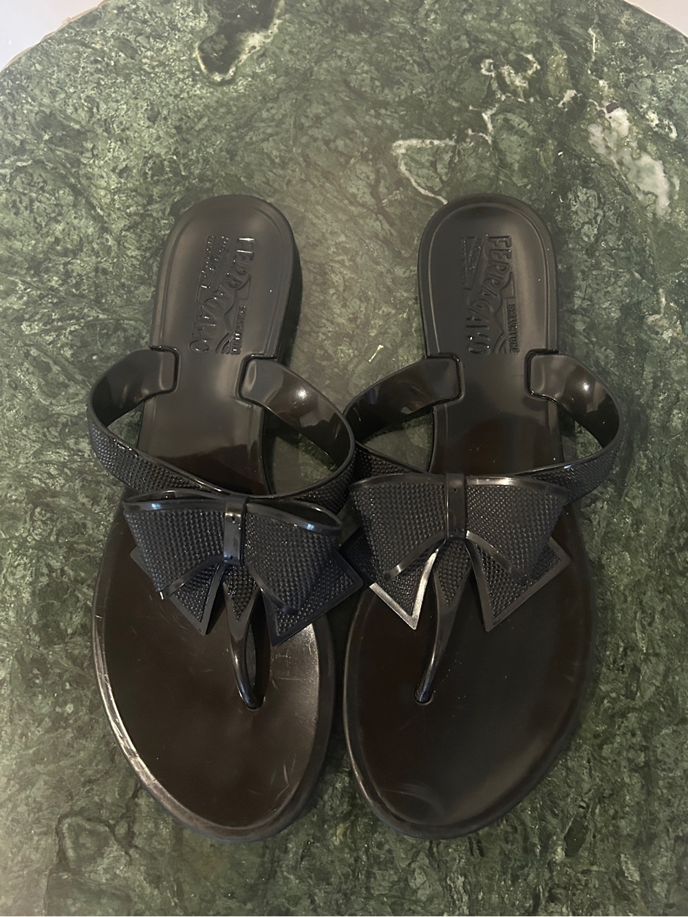 Ferragamo Jelly Bow Sandals - Picture 2 of 3